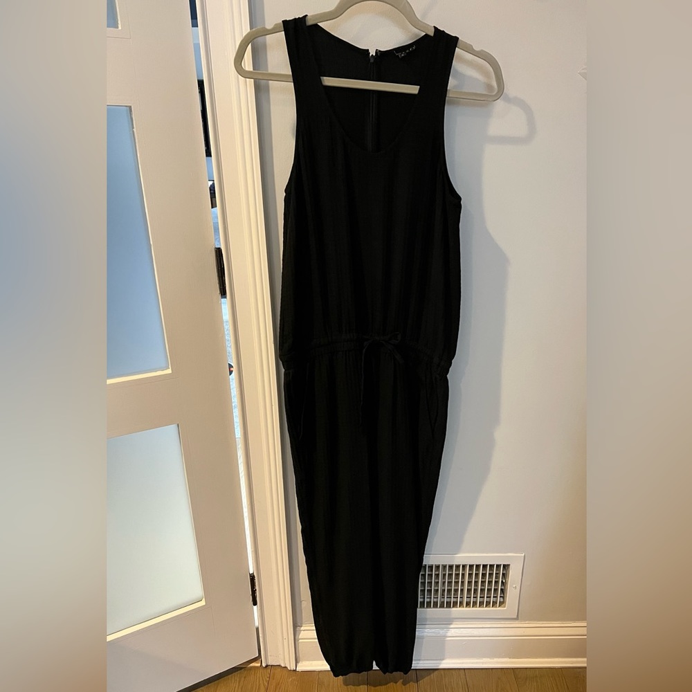 Theory black jumpsuit